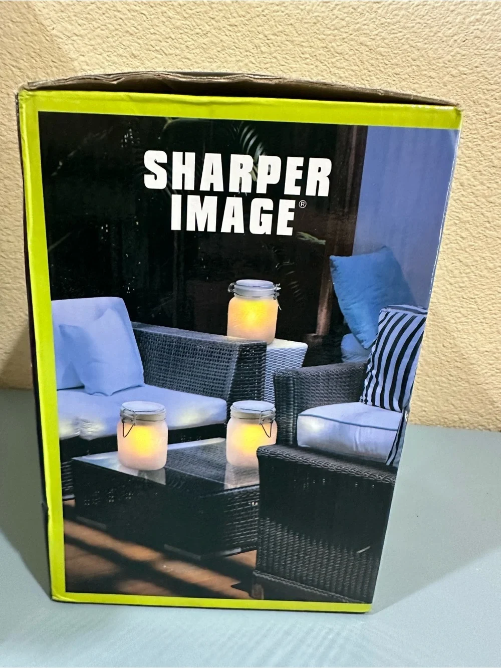 Sharper Image Solar Powered Glass Mason Jar